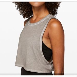 Lululemon muscle crop tank NWT